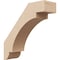 Ekena Millwork 3-inch W x 10-inch D x 10-inch H Aspen Rough Cedar Woodgrain TimberThane Knee Brace, Primed BRCUR03X10X10ASPRCPR - alternate 1